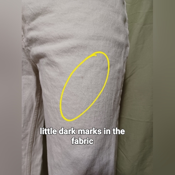 Abercrombie & Fitch The Dad High Rise Light Cream Straight Leg Jeans Size 6 - Picture 7 of 11